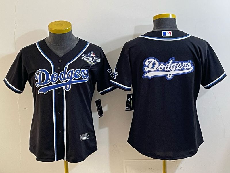 Youth 2026 Los Angeles Dodgers Blank Black Game Nike MLB Jersey style 0015->youth mlb jersey->Youth Jersey